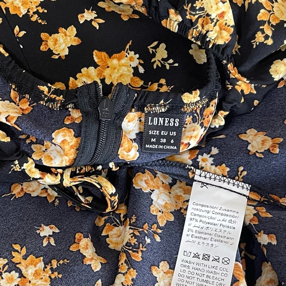 Long Sleeve Floral Bohemian Midi Dress - Picture 7 of 15